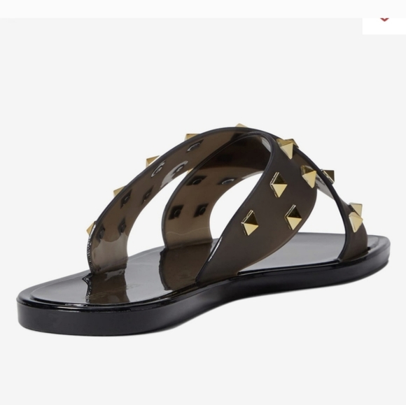 STEVE MADDEN TACE STUDDED SANDAL, BLACK 8 - Picture 16 of 16